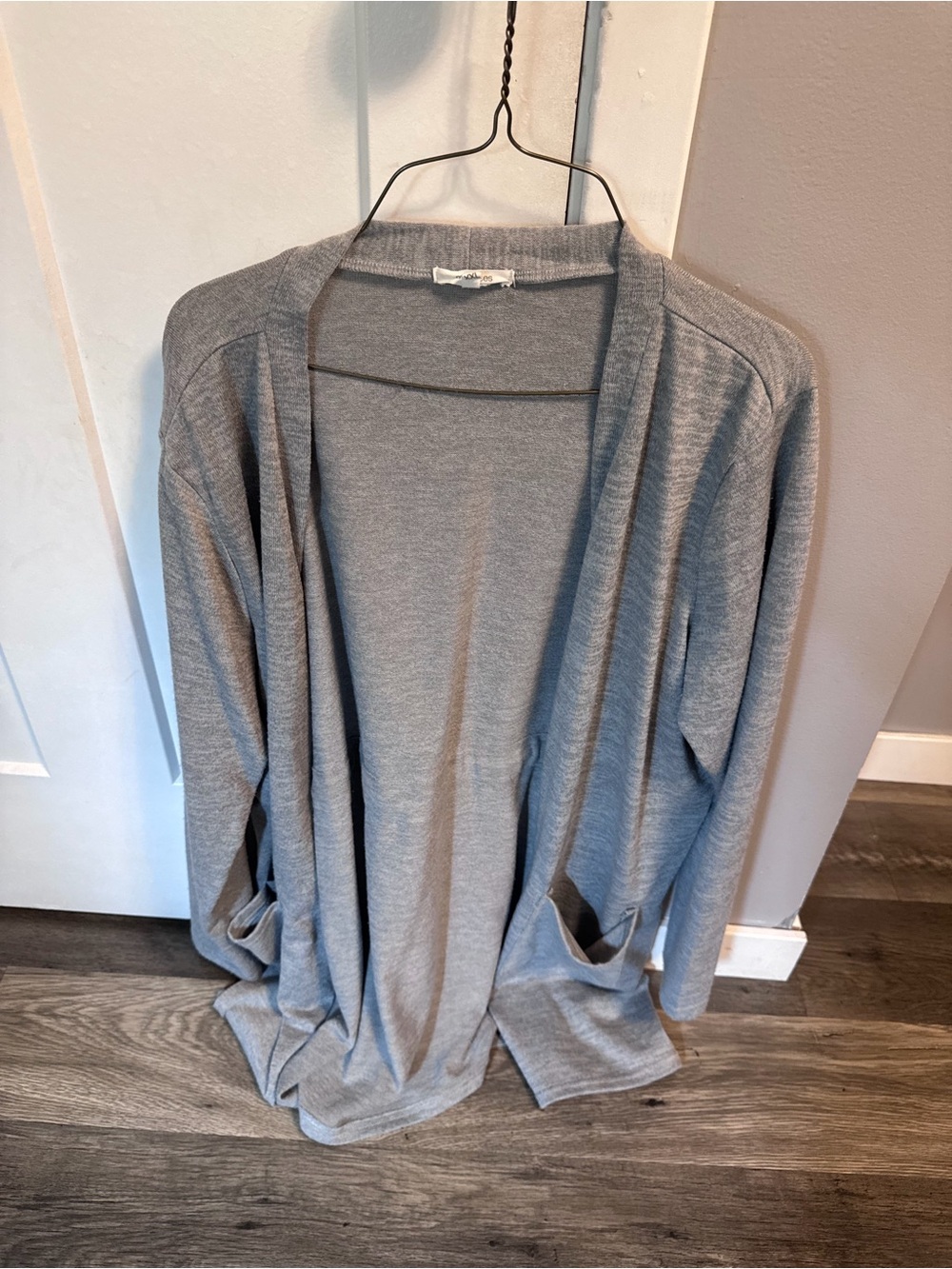 Maurices Light Gray Open-Front Women's Cardigan